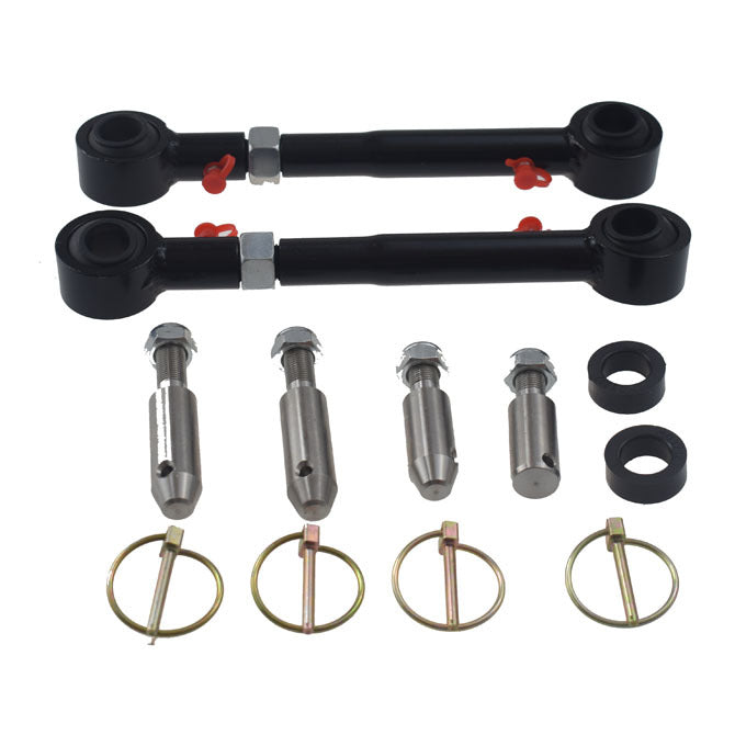 Adjustable Front Sway Bar Link Kit For Jeep Wrangler JK 2" - 6" Quick Disconnect